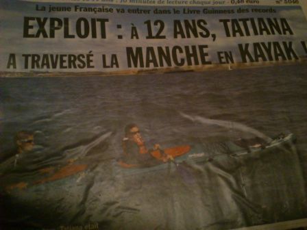 Tatiana, 12 ans, traverse la Manche en kayak